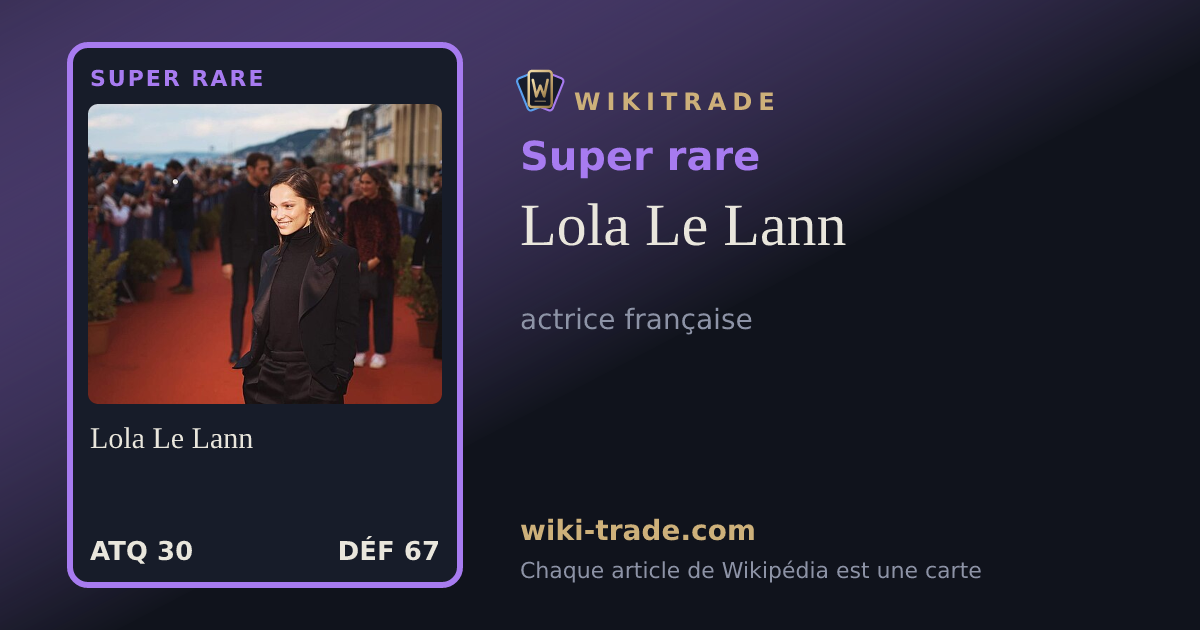 Lola Le Lann — carte Super rare