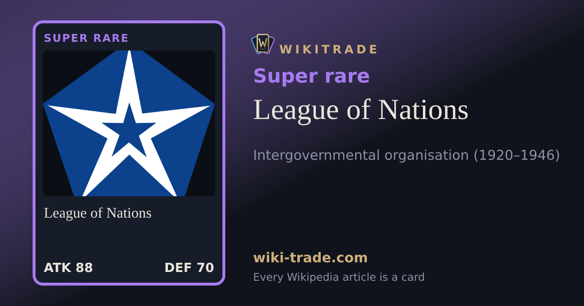 League of Nations — Super rare card