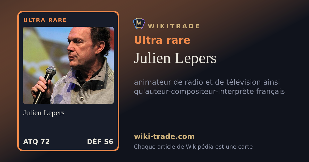 Julien Lepers — carte Ultra rare