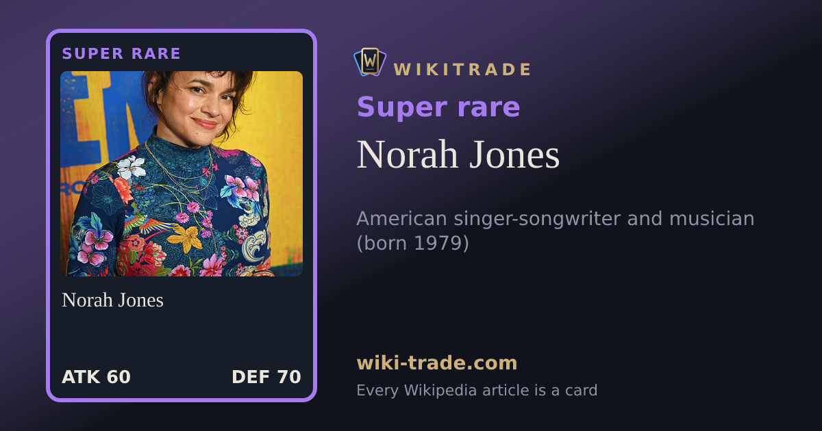 Norah Jones — Super rare card