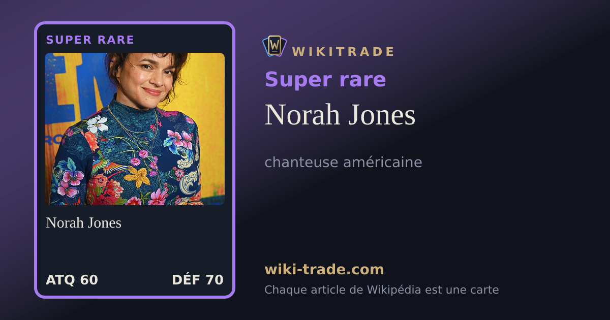Norah Jones — carte Super rare