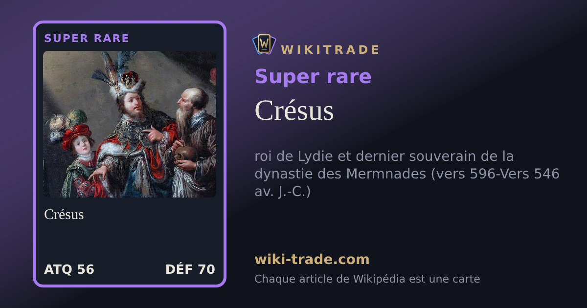 Crésus — carte Super rare