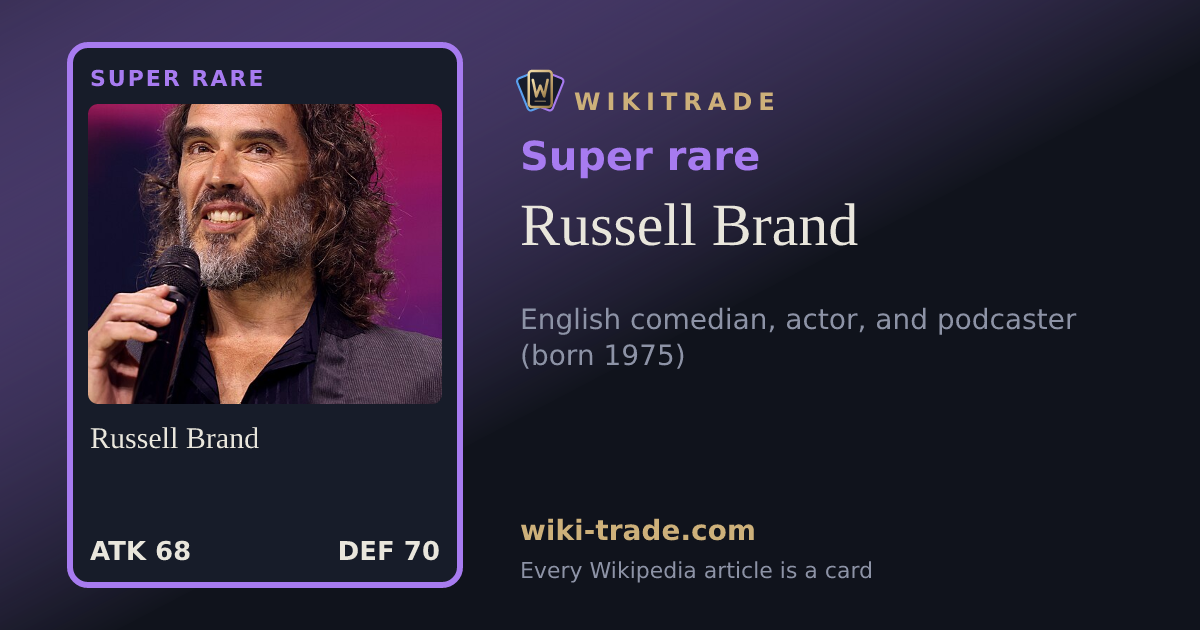 Russell Brand — Super rare card