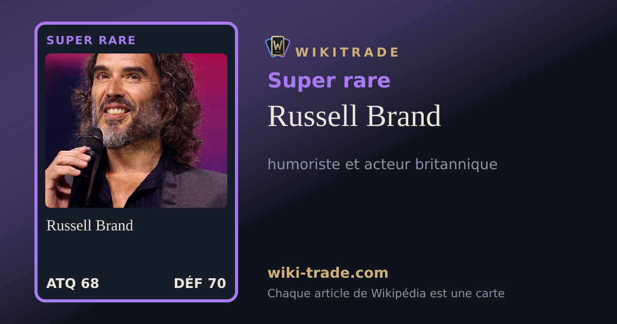 Russell Brand — carte Super rare