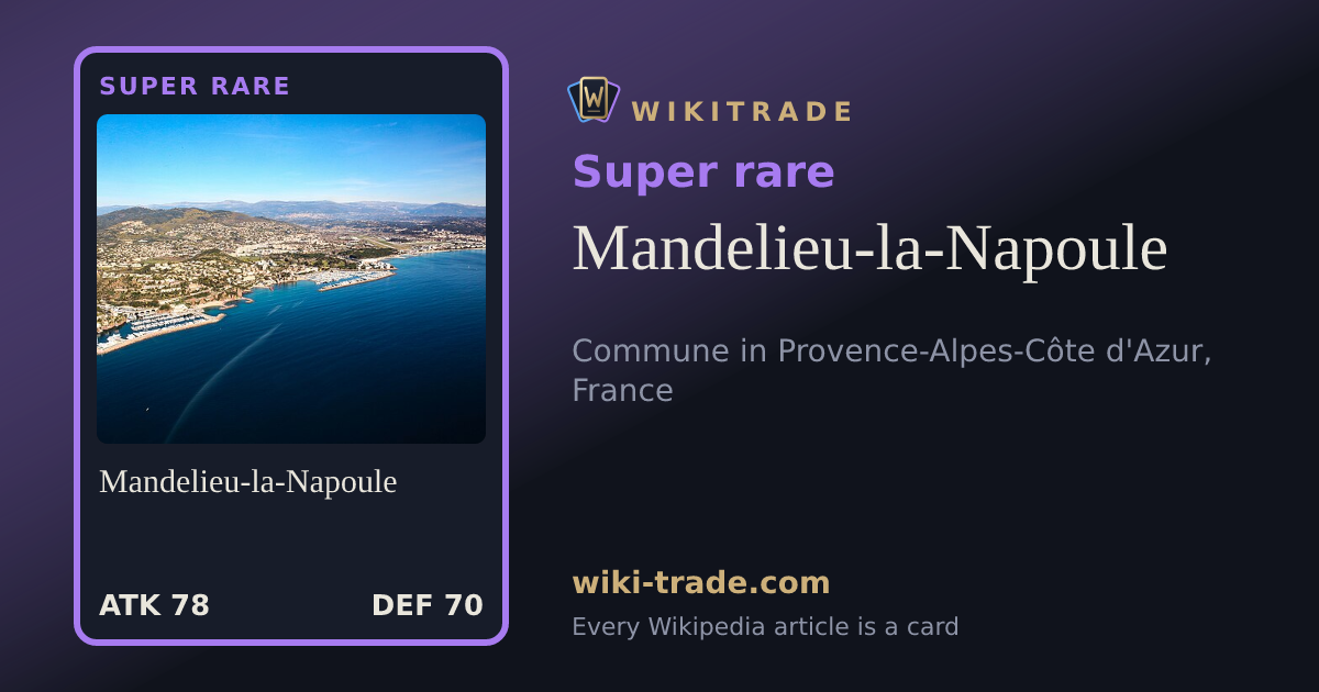 Mandelieu-la-Napoule — Super rare card