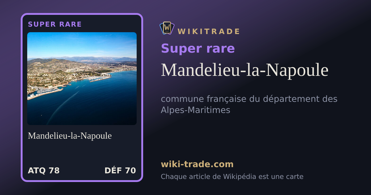 Mandelieu-la-Napoule — carte Super rare