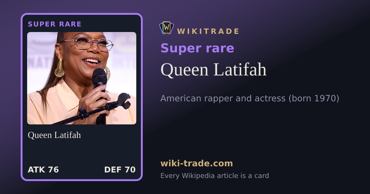 Queen Latifah — Super rare card