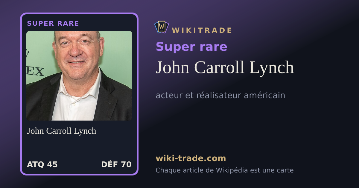 John Carroll Lynch — carte Super rare