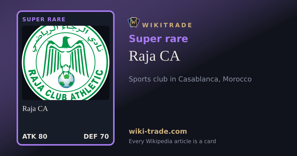 Raja CA — Super rare card