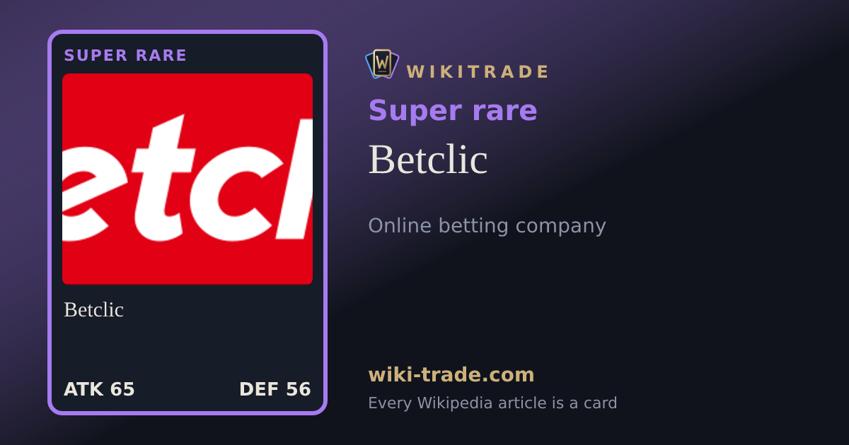 Betclic — Super rare card