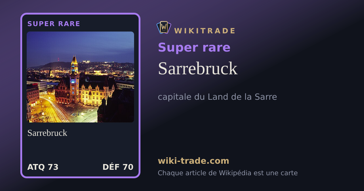 Sarrebruck — carte Super rare