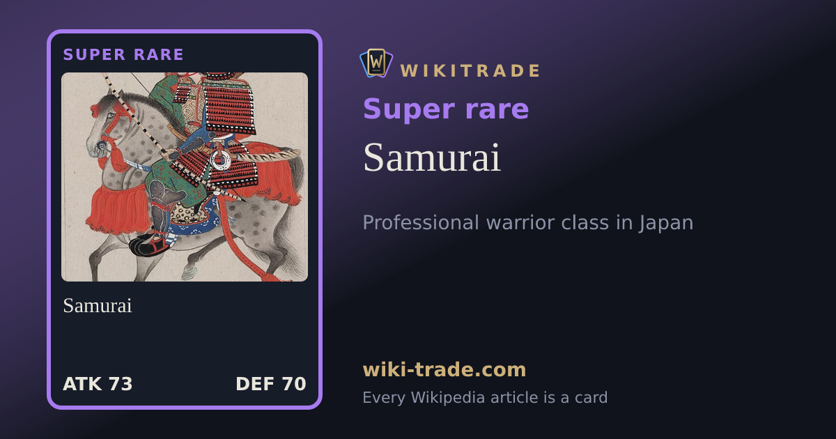 Samurai — Super rare card