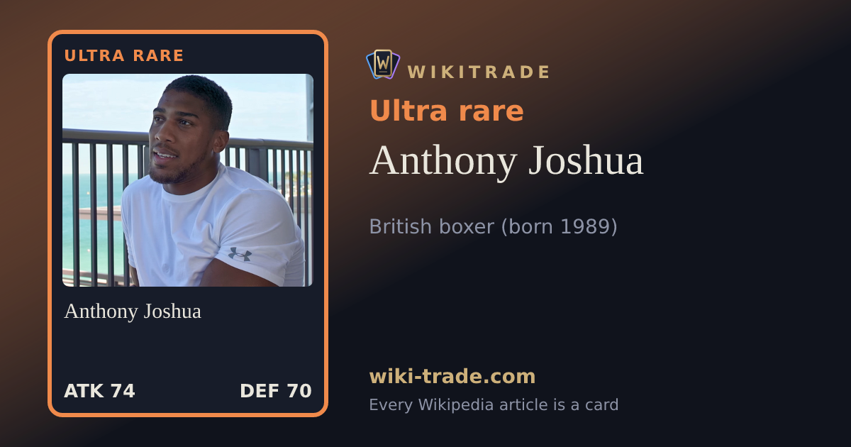 Anthony Joshua — Ultra rare card