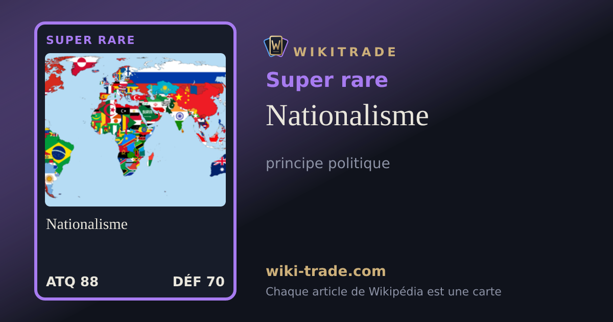 Nationalisme — carte Super rare