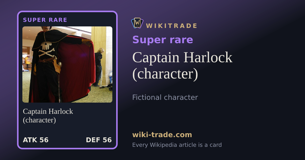 Captain Harlock (character) — Super rare card