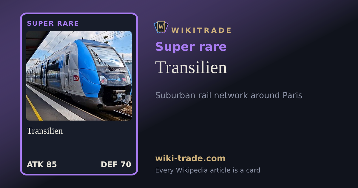 Transilien — Super rare card