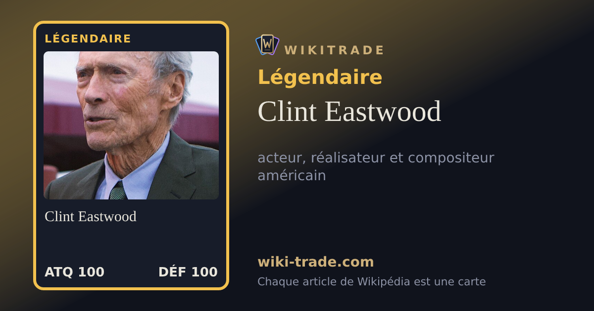 Clint Eastwood — carte Légendaire
