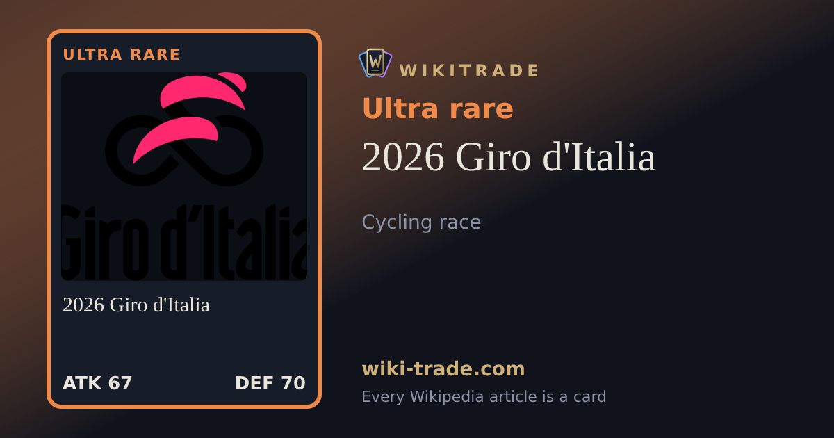2026 Giro d'Italia — Ultra rare card