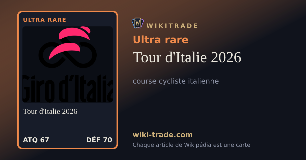 Tour d'Italie 2026 — carte Ultra rare