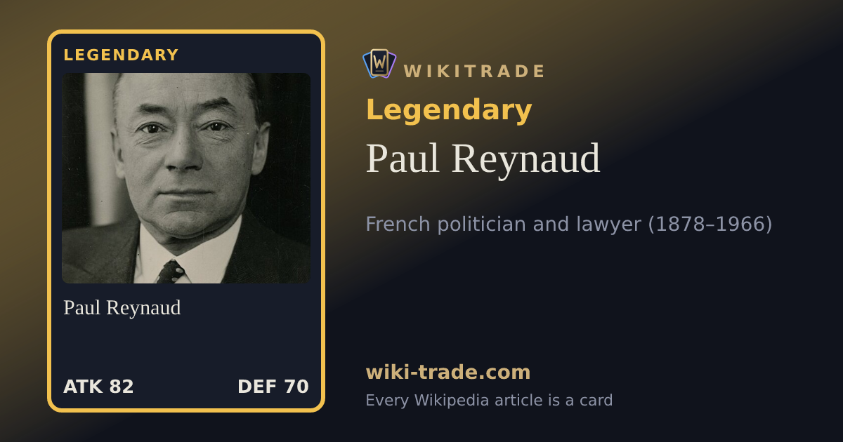 Paul Reynaud — Legendary card