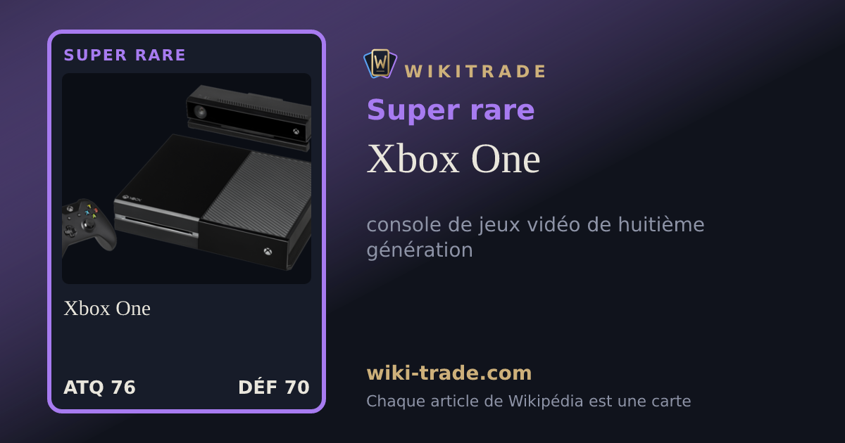 Xbox One — carte Super rare