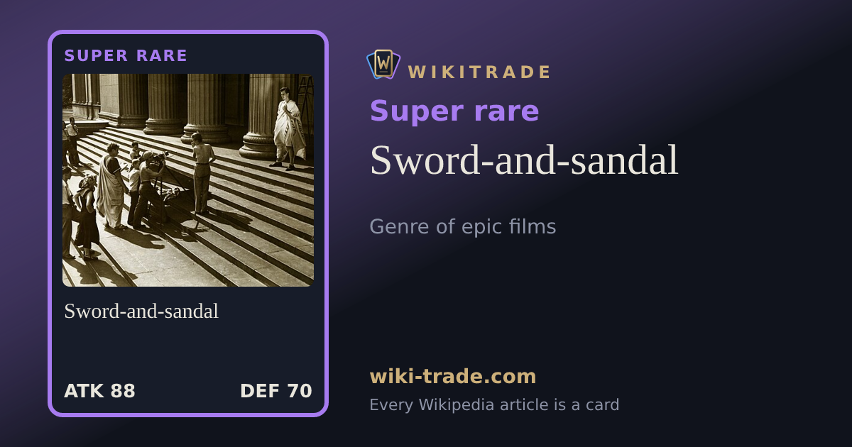 Sword-and-sandal — Super rare card