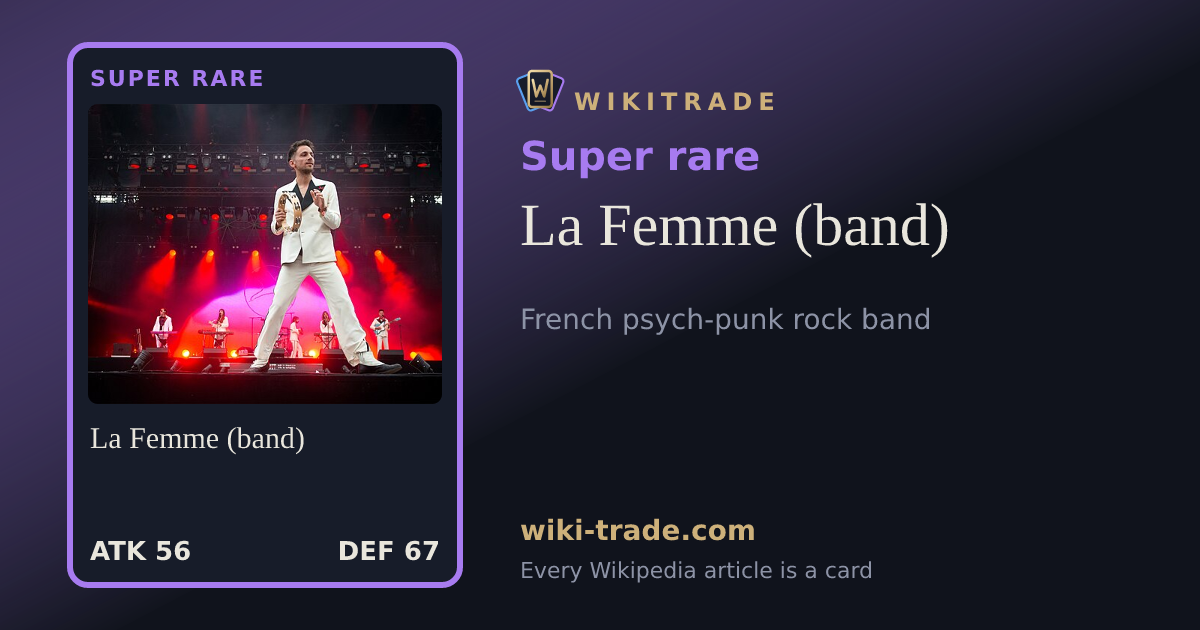 La Femme (band) — Super rare card