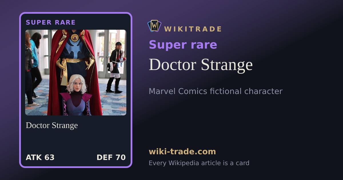 Doctor Strange — Super rare card