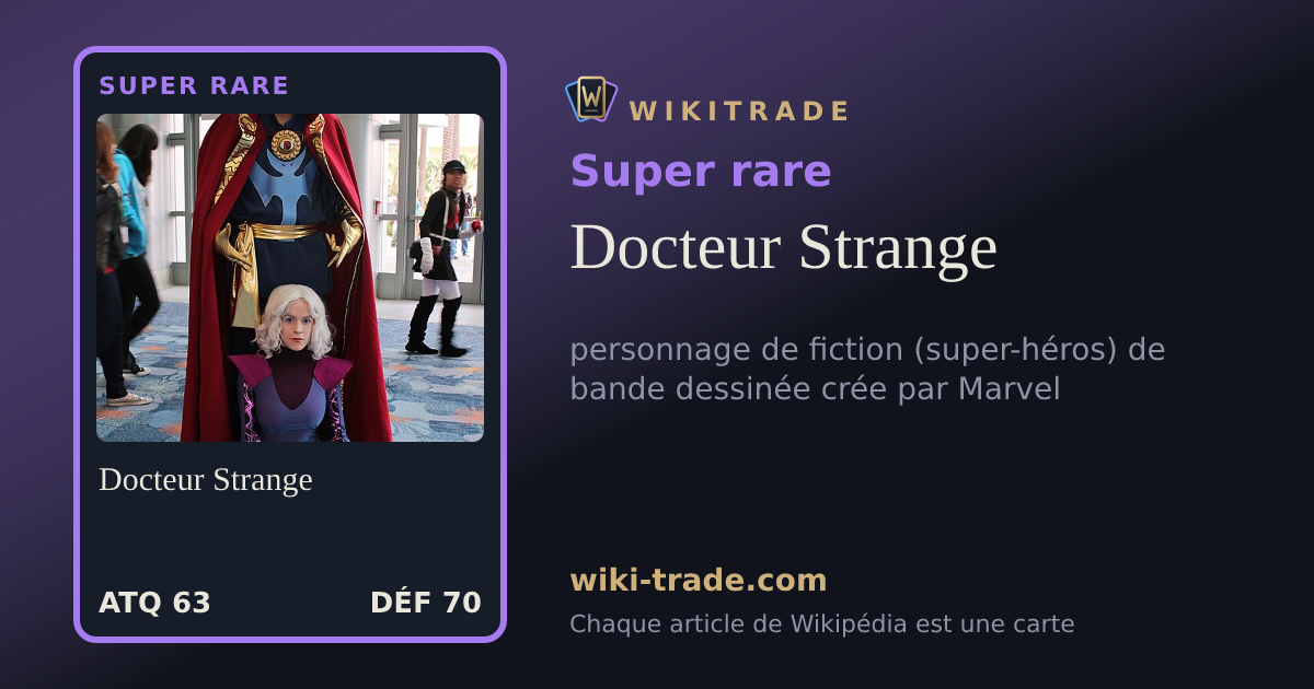 Docteur Strange — carte Super rare