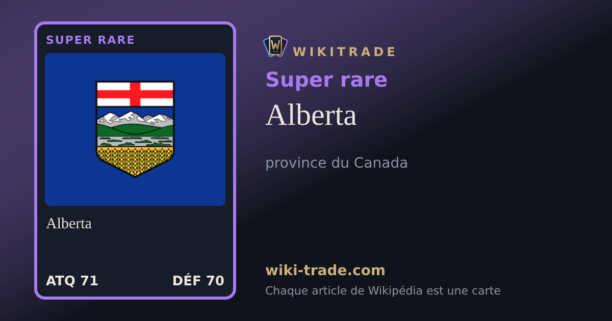 Alberta — carte Super rare