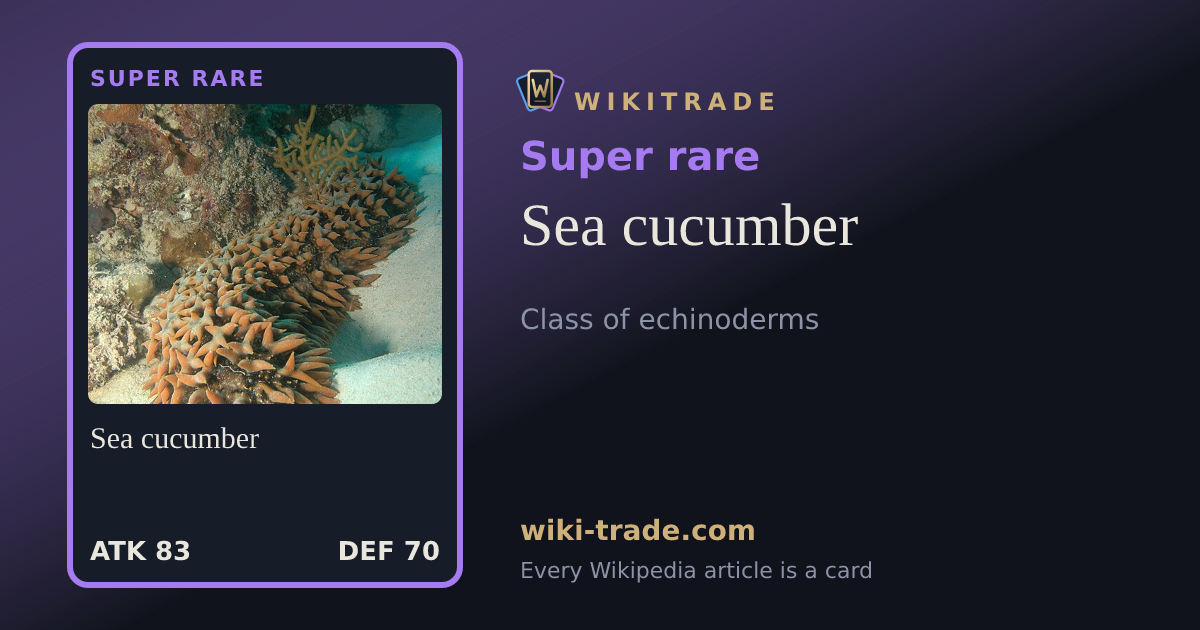 Sea cucumber — Super rare card