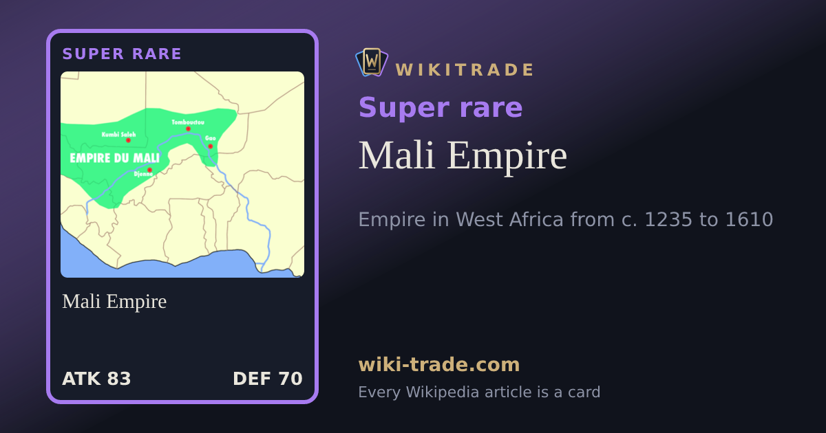 Mali Empire — Super rare card