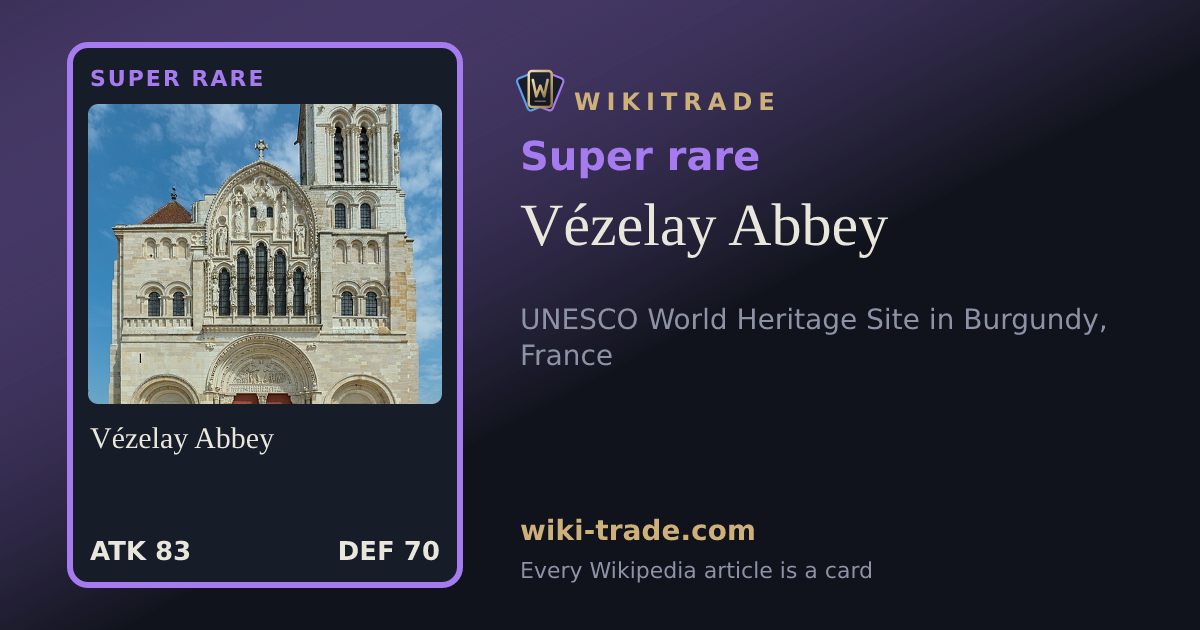 Vézelay Abbey — Super rare card