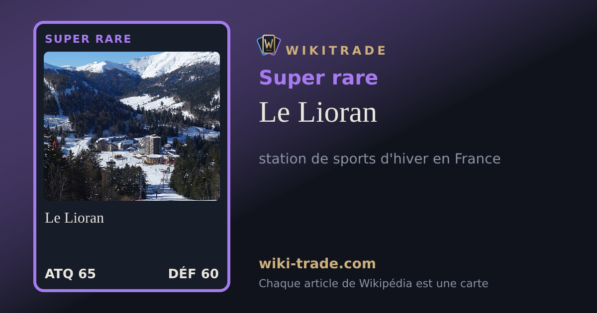 Le Lioran — carte Super rare