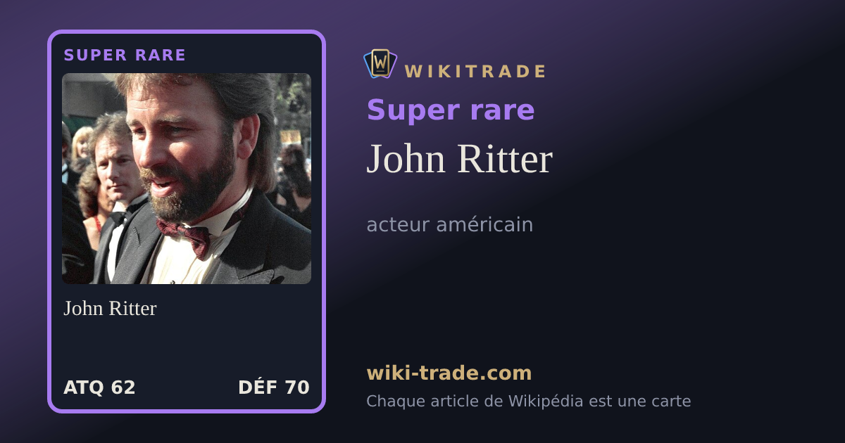 John Ritter — carte Super rare