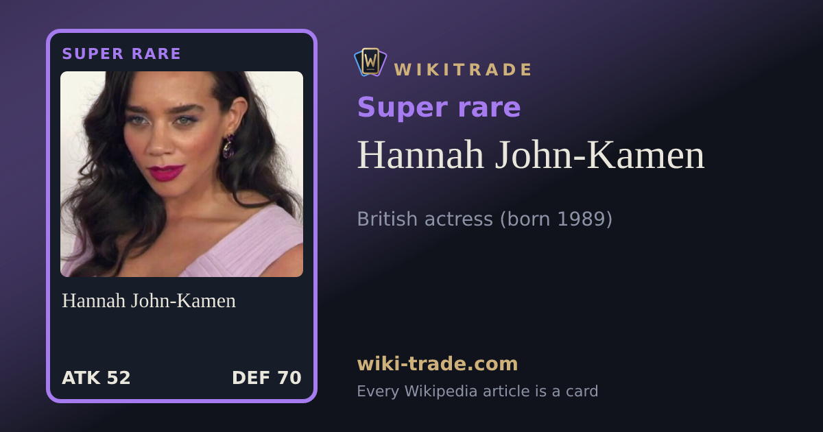 Hannah John-Kamen — Super rare card