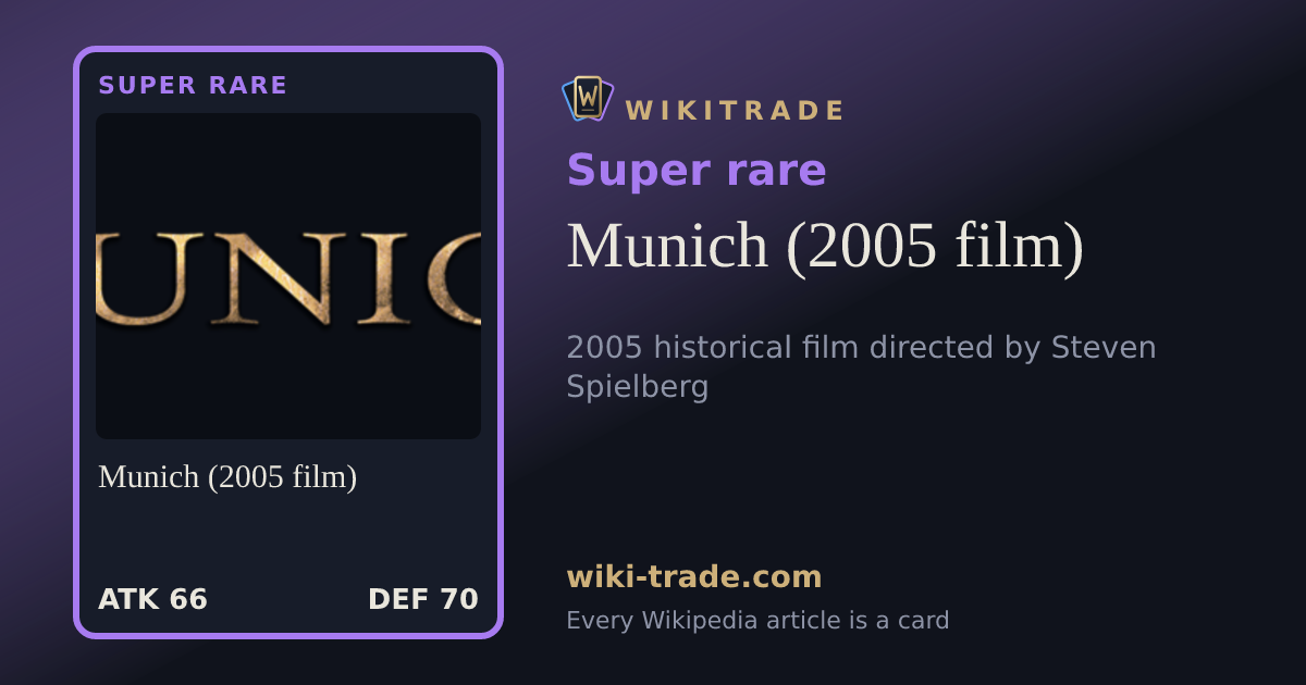 Munich (2005 film) — Super rare card