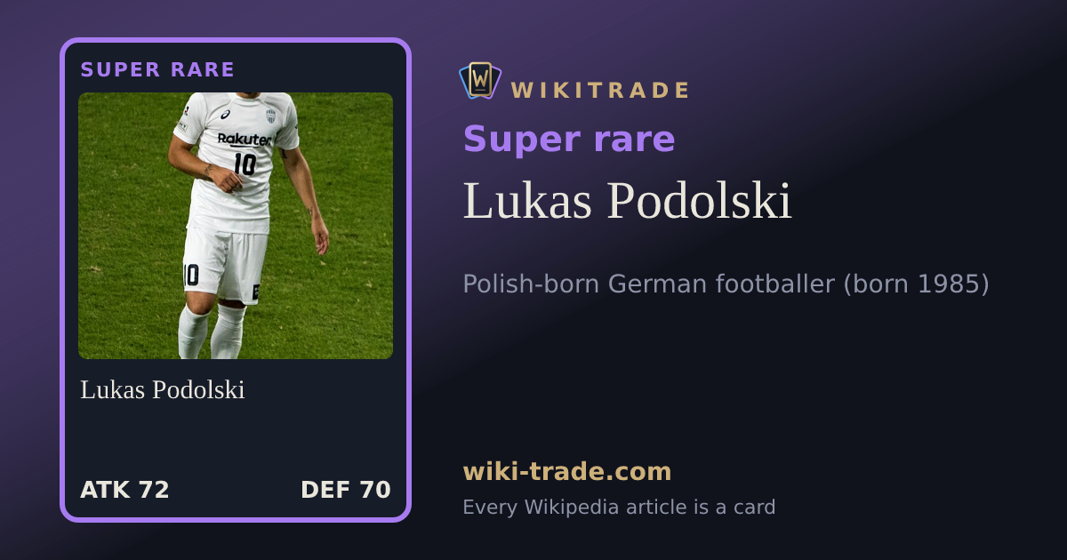 Lukas Podolski — Super rare card