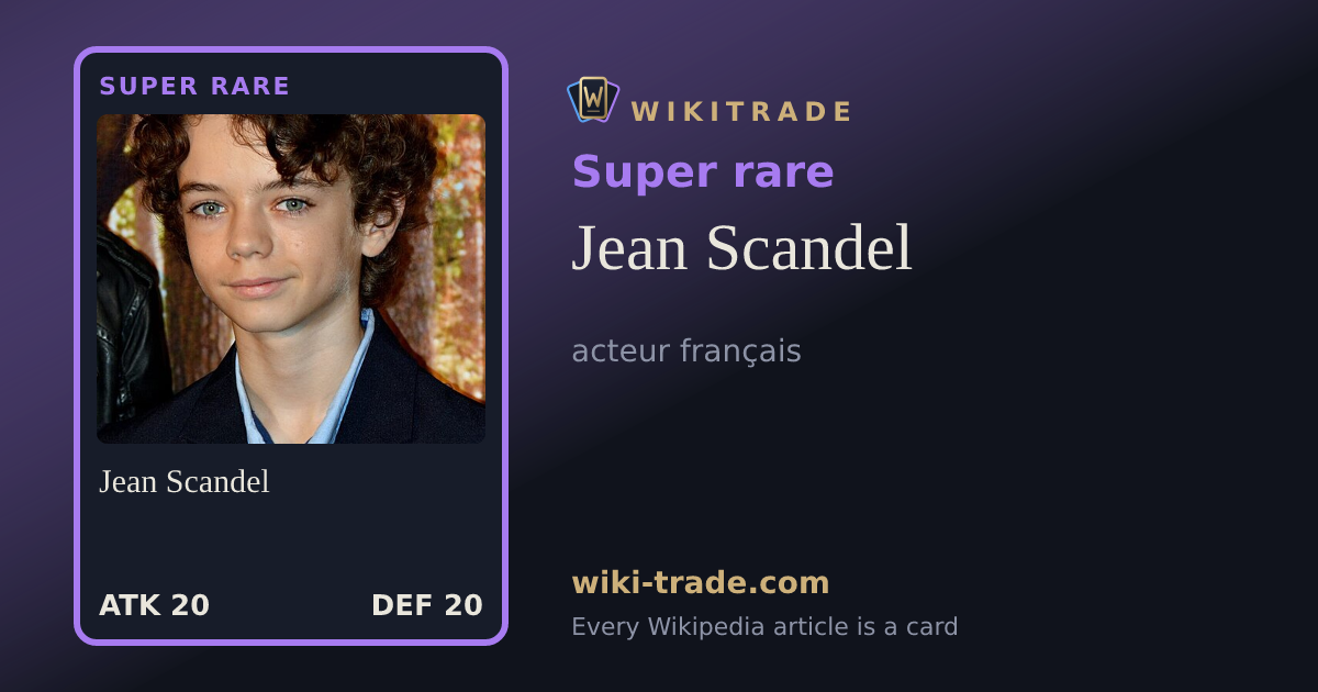 Jean Scandel — Super rare card