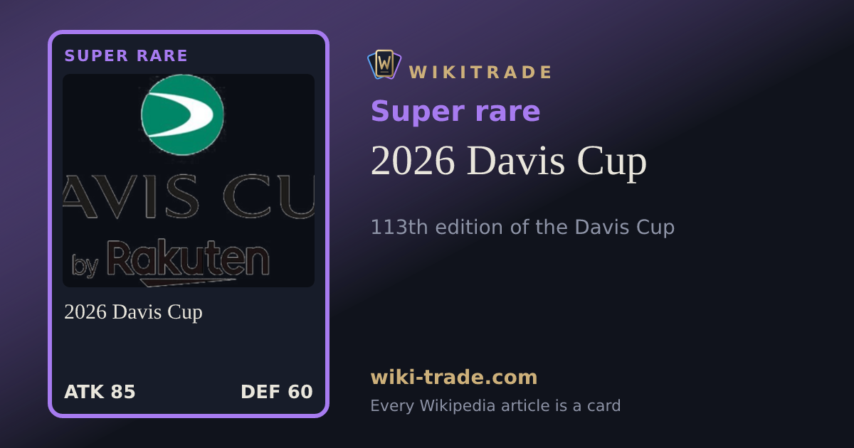 2026 Davis Cup — Super rare card