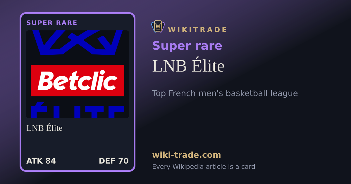 LNB Élite — Super rare card