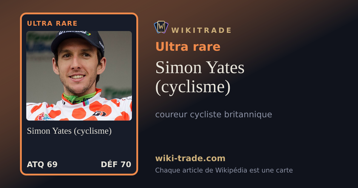 Simon Yates (cyclisme) — carte Ultra rare