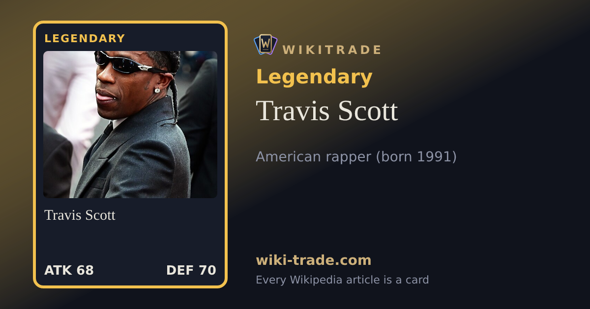 Travis Scott — Legendary card