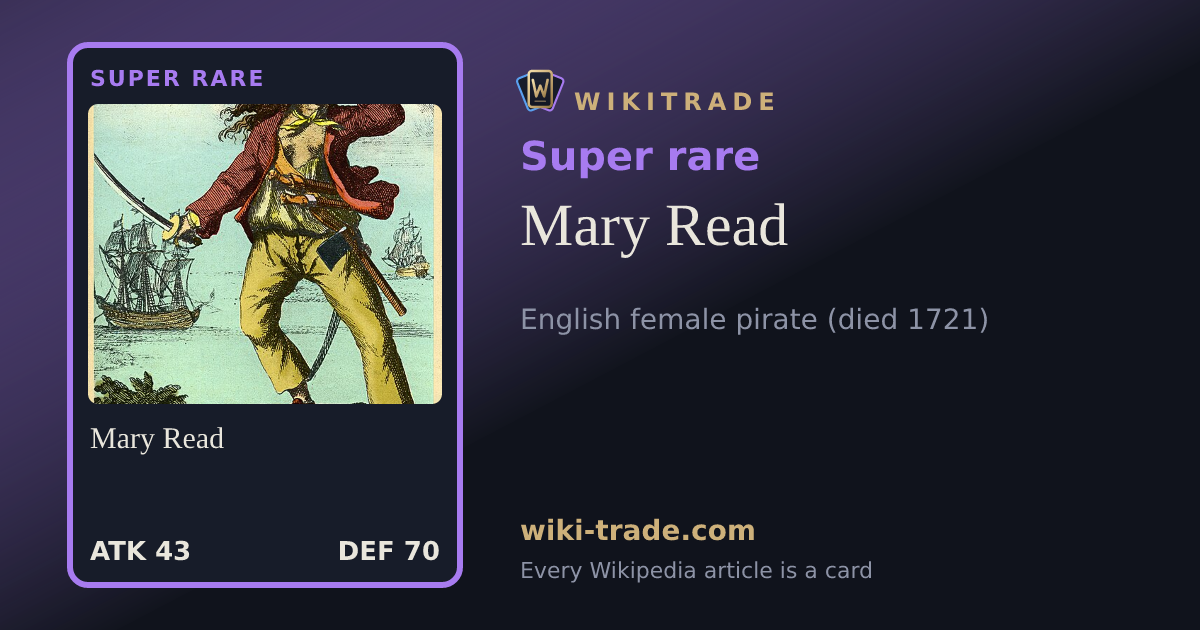 Mary Read — Super rare card