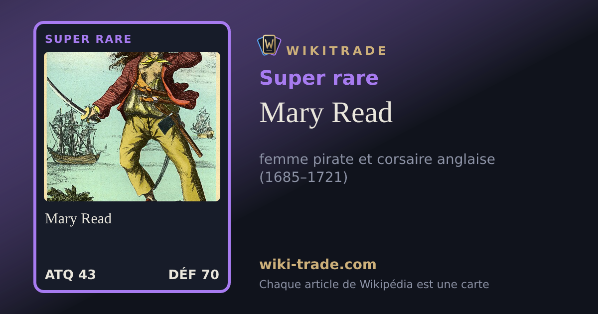 Mary Read — carte Super rare