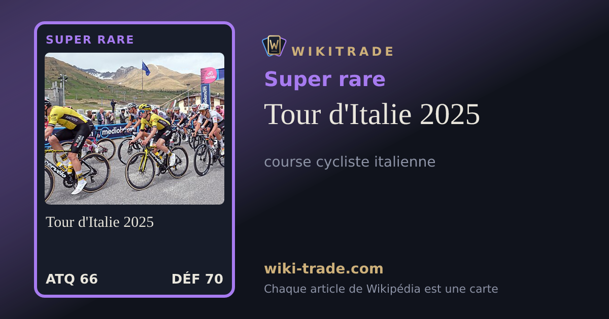 Tour d'Italie 2025 — carte Super rare
