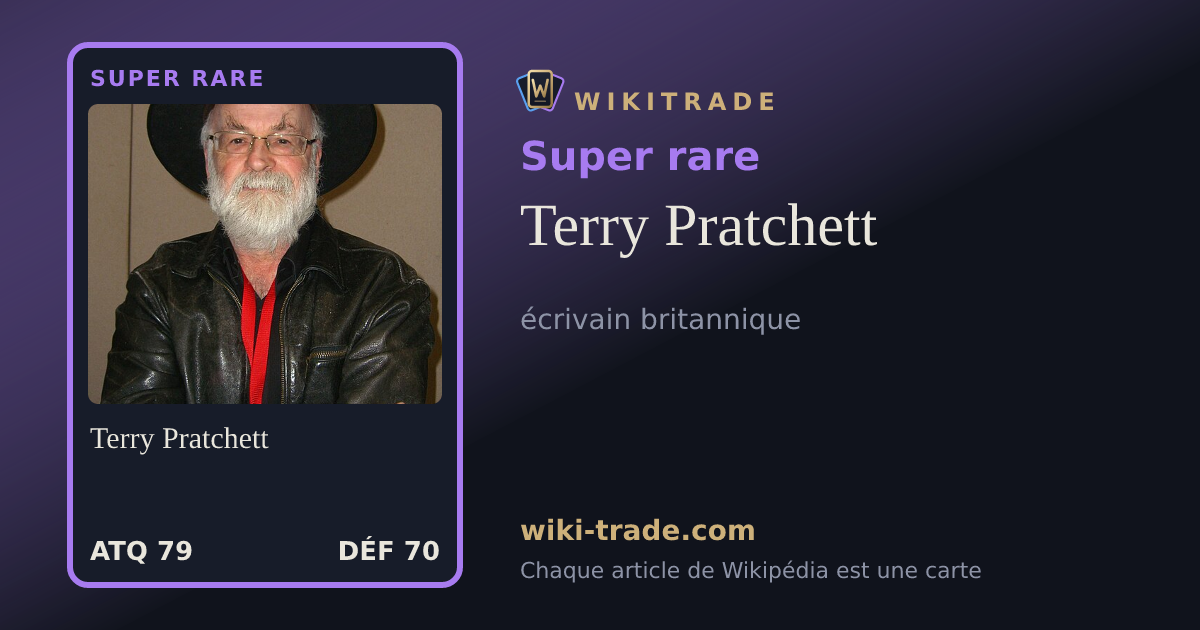 Terry Pratchett — carte Super rare