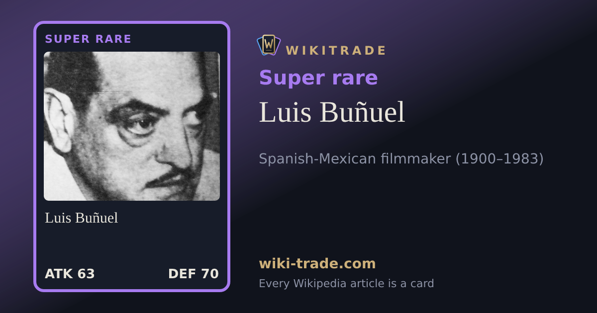 Luis Buñuel — Super rare card