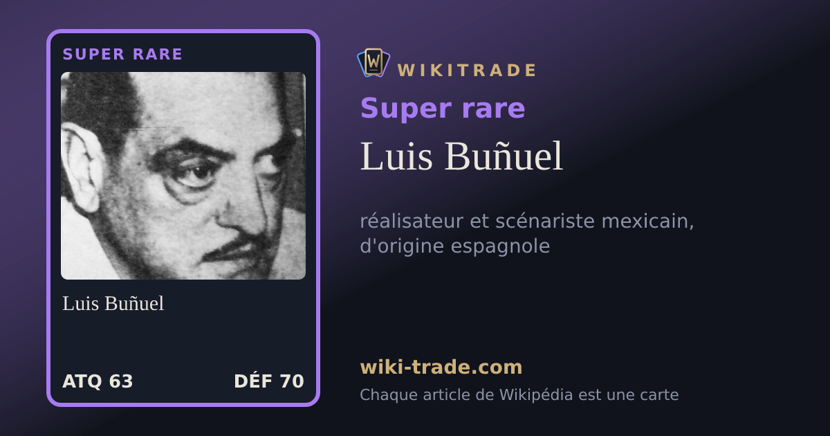 Luis Buñuel — carte Super rare