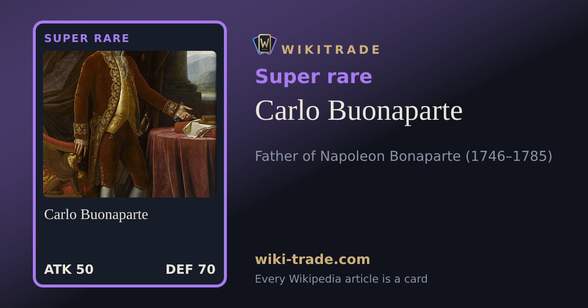 Carlo Buonaparte — Super rare card